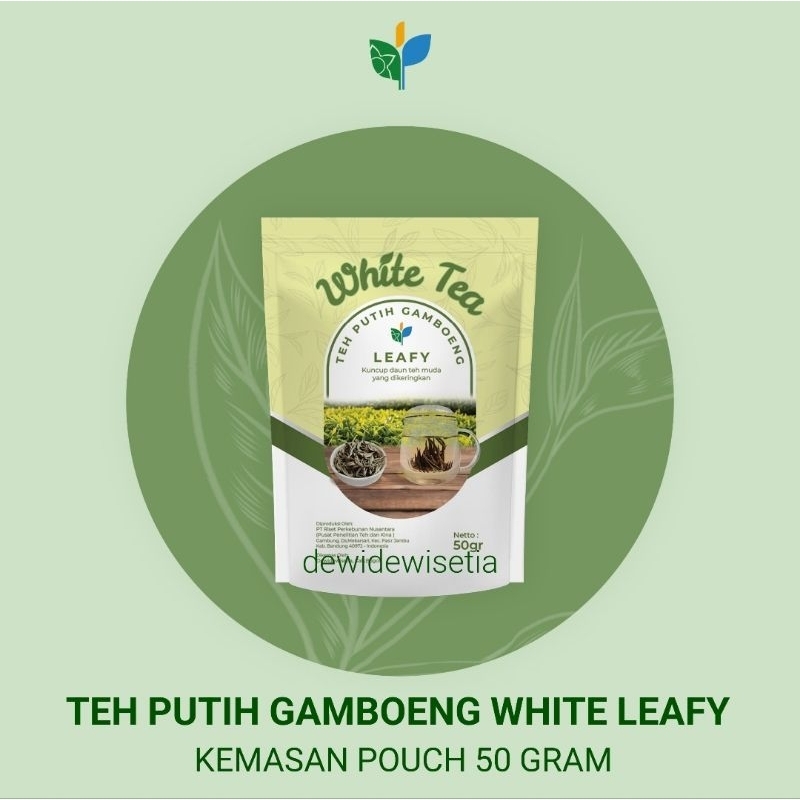 

Teh Putih Gamboeng White Leafy kemasan pouch