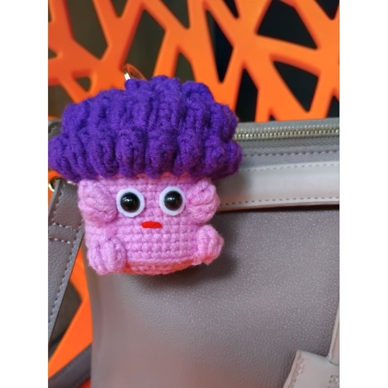 Gantungan kunci rajut brokoli