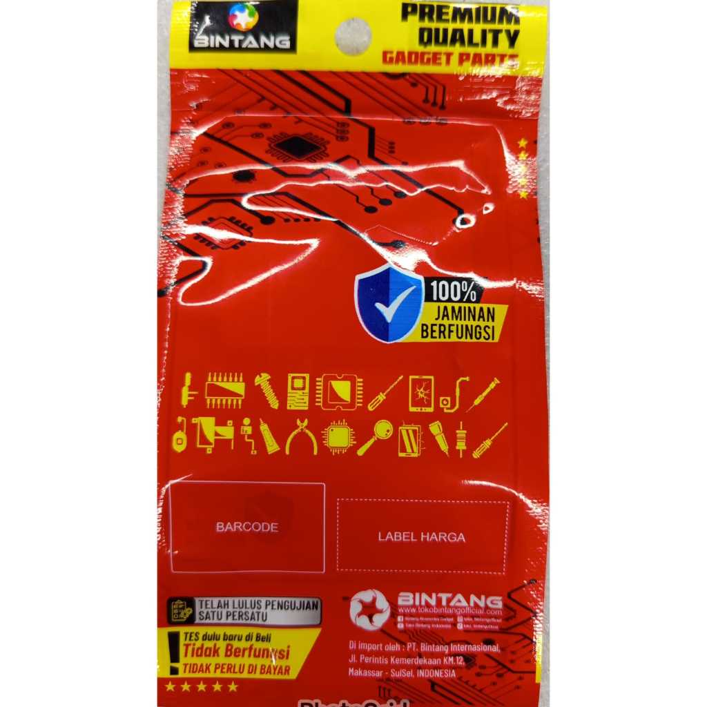 

PARTS PAPAN CHAS BINTANG XM RM 8