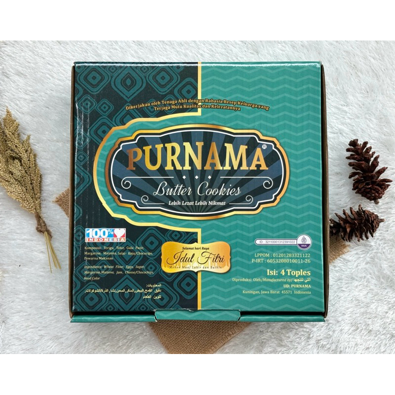 

Hampers Lebaran Kue Kering Purnama isi 4 Toples