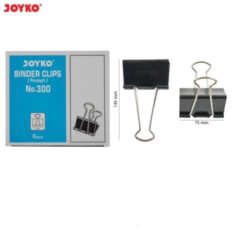 

Binder Clips Joyko 300 (1 pak isi 6pcs)
