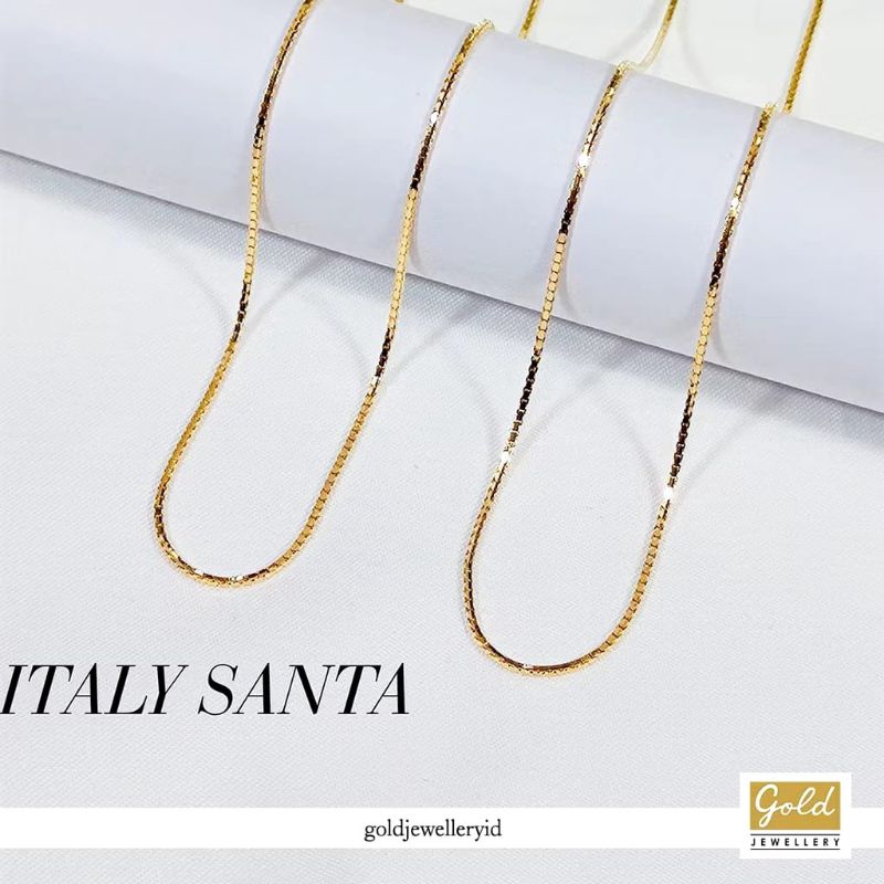 Kalung emas kuning kadar 200 24K Model itali