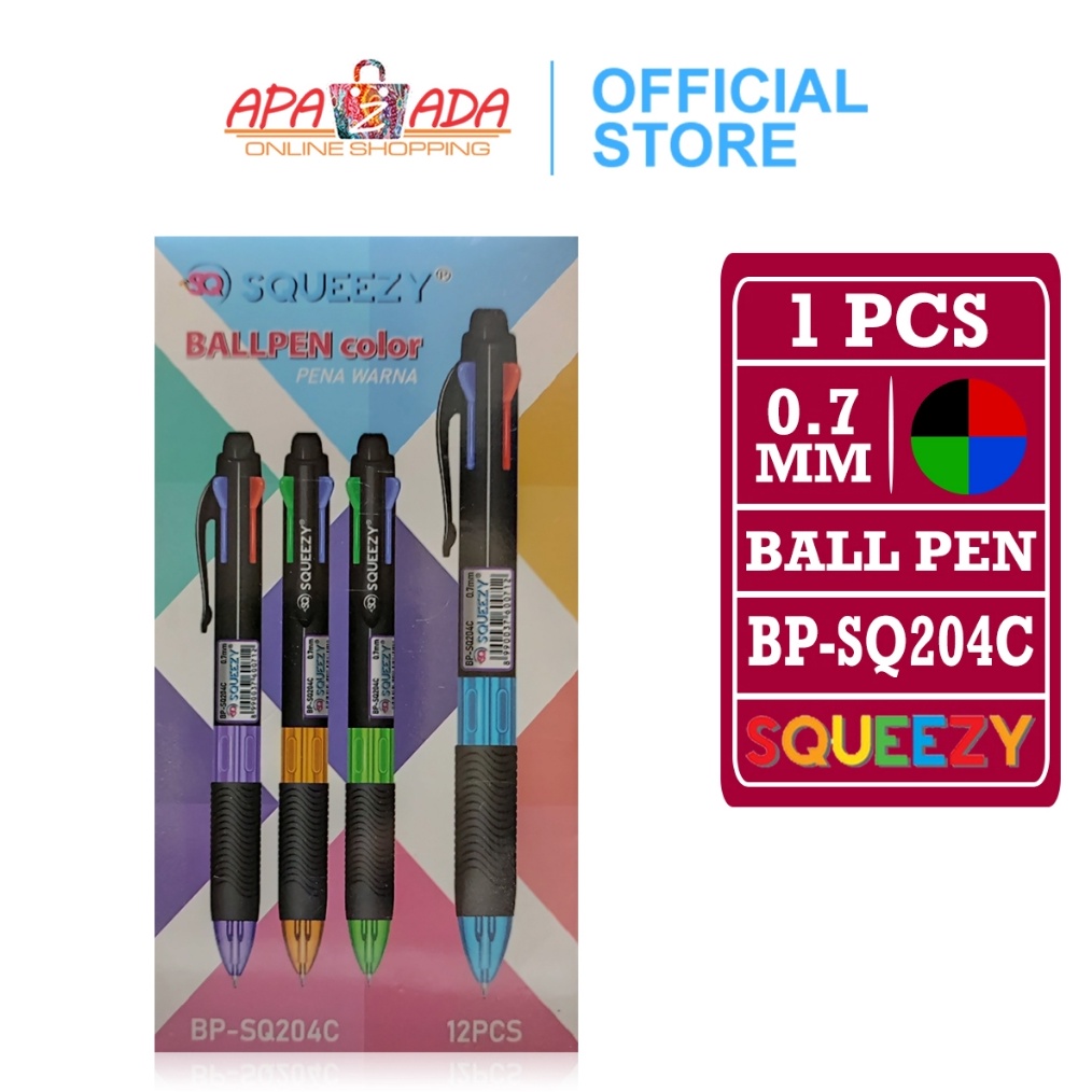 

Diskon 2 Produk Pilihan Apazada Ballpen 4 Warna 7mm 1 PCS PULPEN Pena Ballpoint Squeezy Smooth Bolpoin BPSQ24C