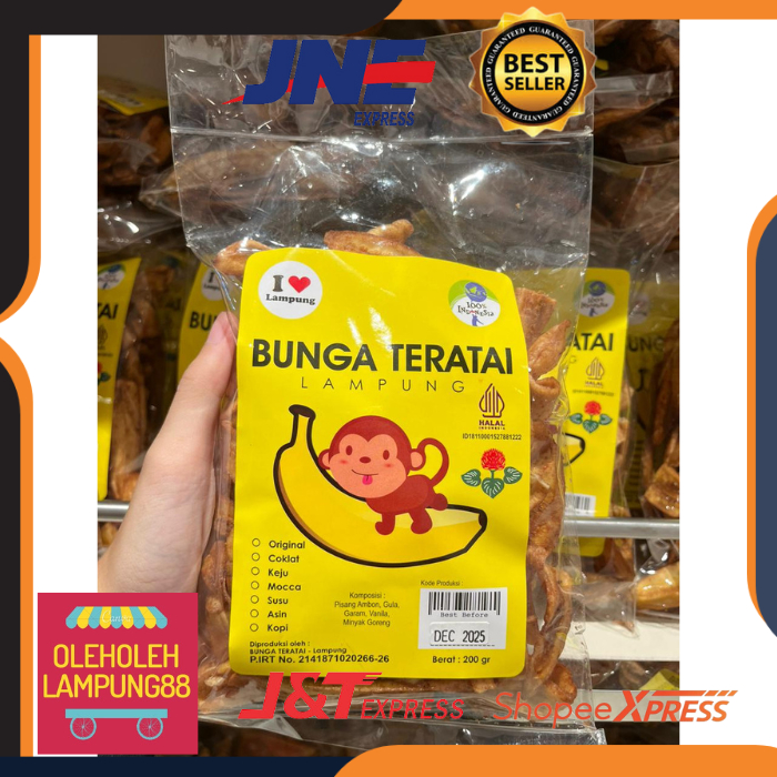 

Keripik Pisang Ambon Bunga Teratai 200GR Khas Lampung Oleh Oleh Lampung Cemilan Instan Cemilan Enak