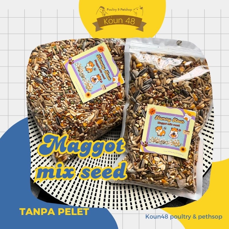 KOUN 48 Makanan Hamster Maggot Mix Seed Hamster Food
