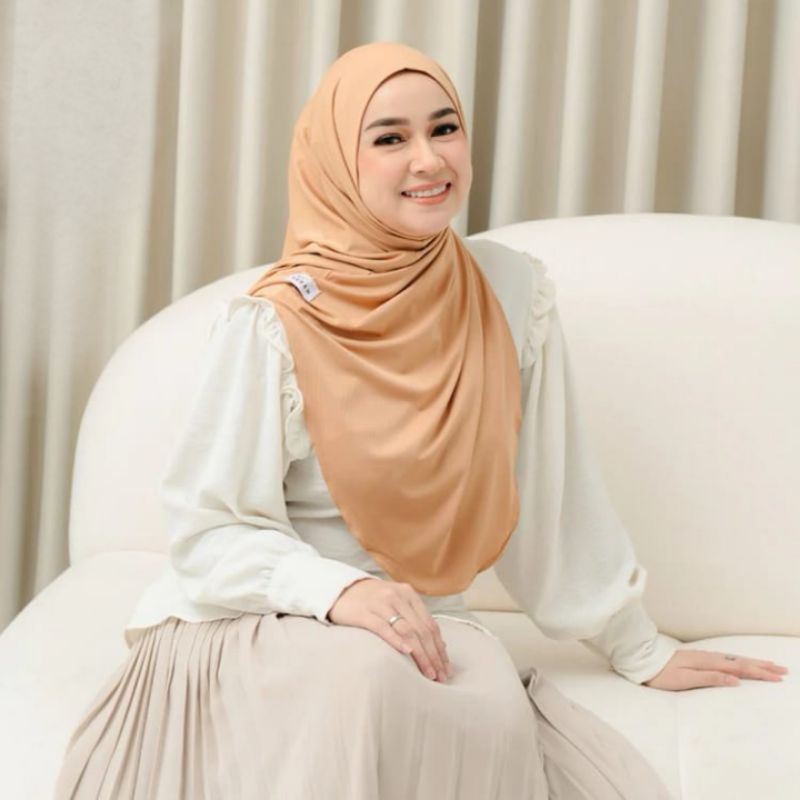 JISOO Instan hijab non pet syar'i Jersey || Zalika Hijab Instan Non Pet Syar'i Jilbab Bergo Malay Me