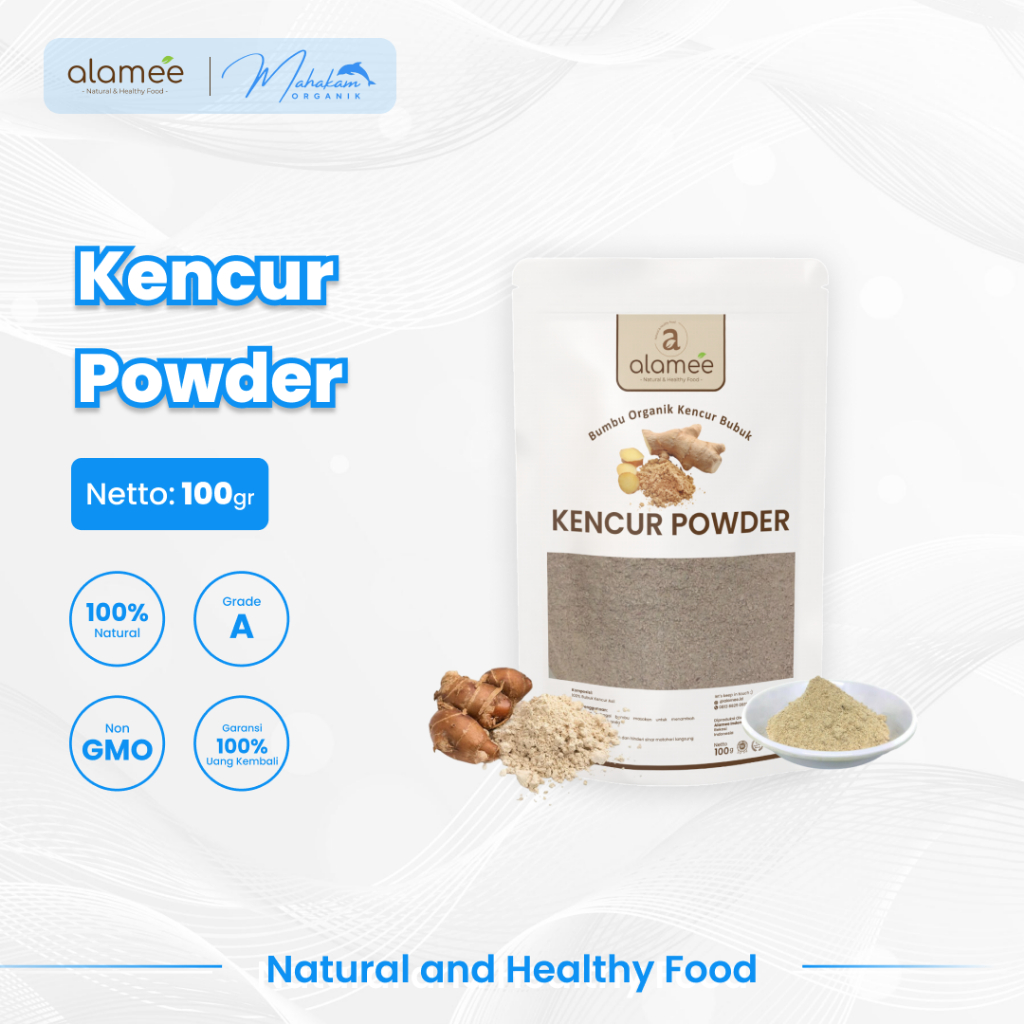 

ALAMEE Bubuk Kencur Murni Bumbu Dapur Organik Masak Seasoning Powder Spice 100 Gram