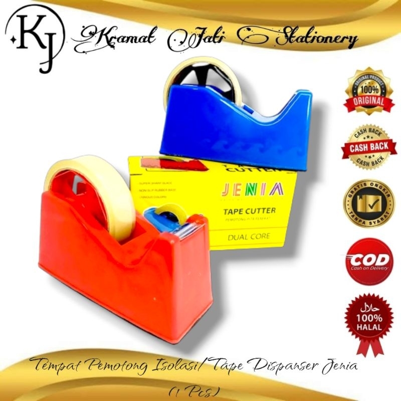 

Tape Dispanser/Tempat Pemotong Isolasi Jenia (1 Pcs)