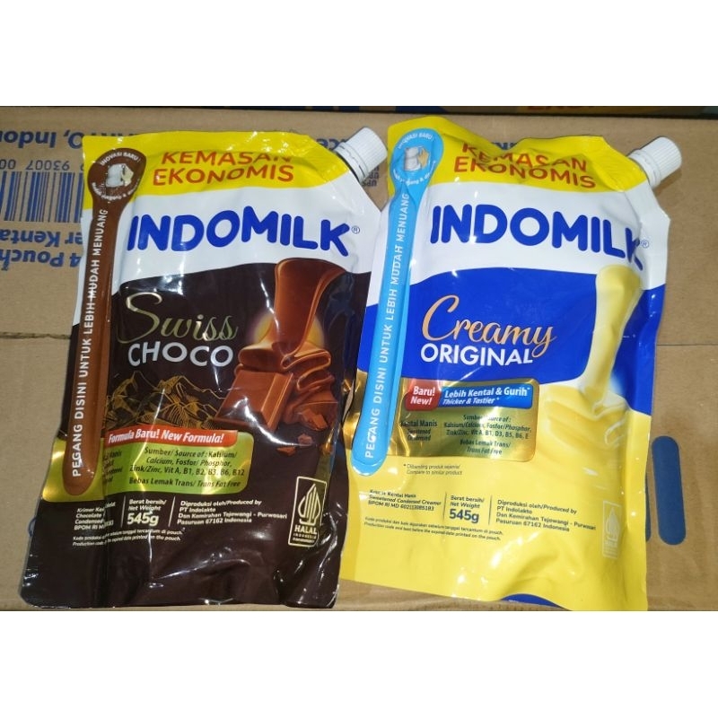 

susu kental manis pouch indomilk 545g