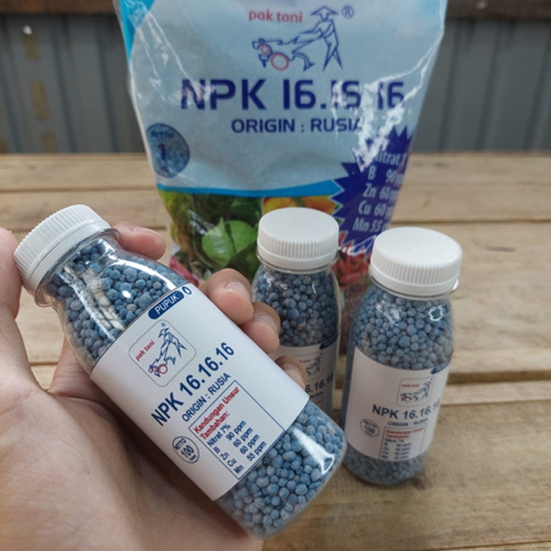 Pupuk npk pak tani 161616 pupuk npk rusia 100gram