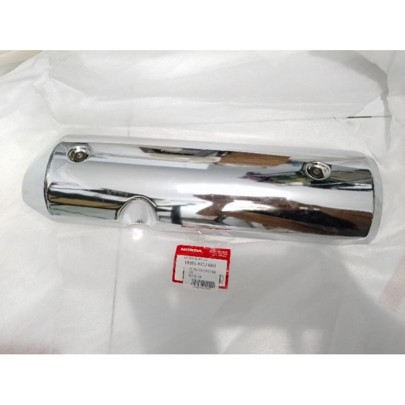 18355-KCJ-660 COVER MUFFLER TUTUP PELINDUNG PANAS KNALPOT HONDA TIGER REVO ORIGINAL ASLI HONDA AHM