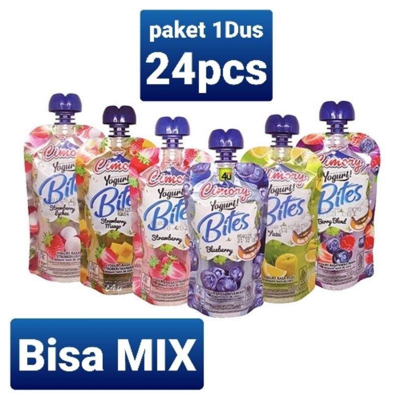 

(1 DUS 24PCS) BITES YOGURT CIMORY 120g MIX ALL VARIAN