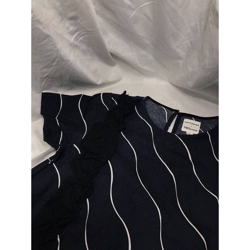 (Atasan/Dress) COTTONINK x TRESemmé Dress - Navy | Perempuan | Pakaian Wanita | Baju Cewe | Baju Nga