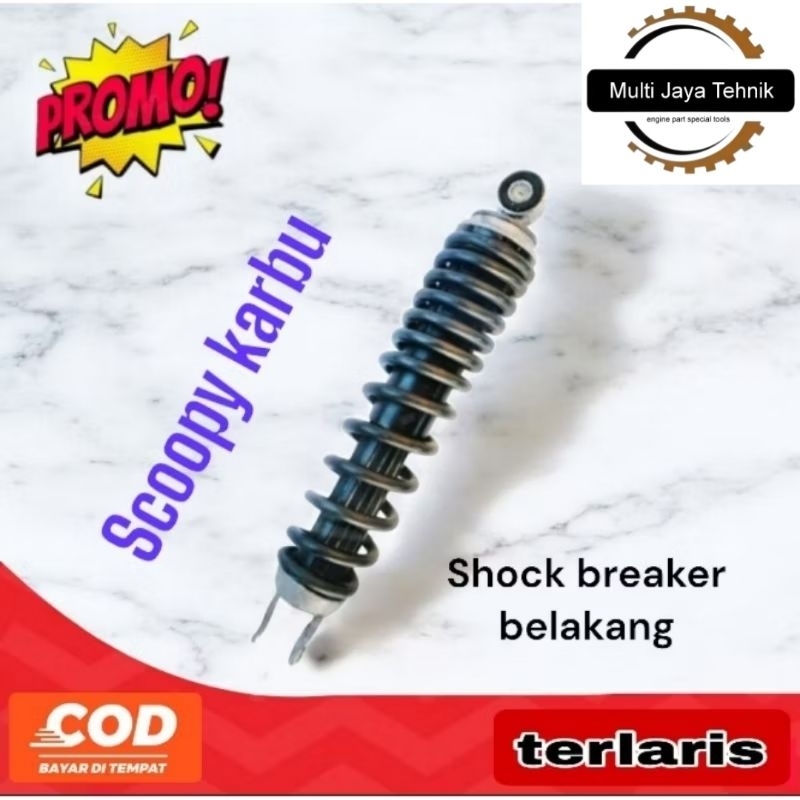Shok beker belakang Scoopy karbu shock breaker belakang Scoopy karbu ORI copotan