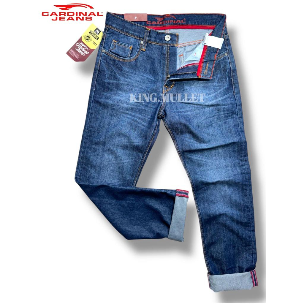 Celana Jeans Cardinal Panjang Pria//Celana Cardinal Regular Standar//Bahan Denim Impor