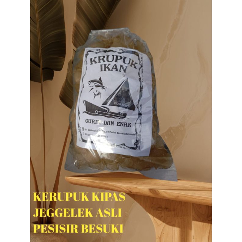 

kerupuk ikan jenggelek kipas asli pesisir besuki