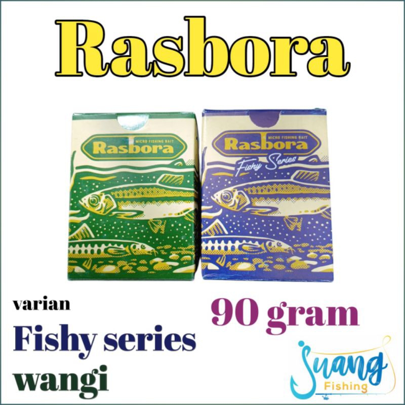 umpan pelet rasbora wangi dan fishy series kemasan baru 90 gram