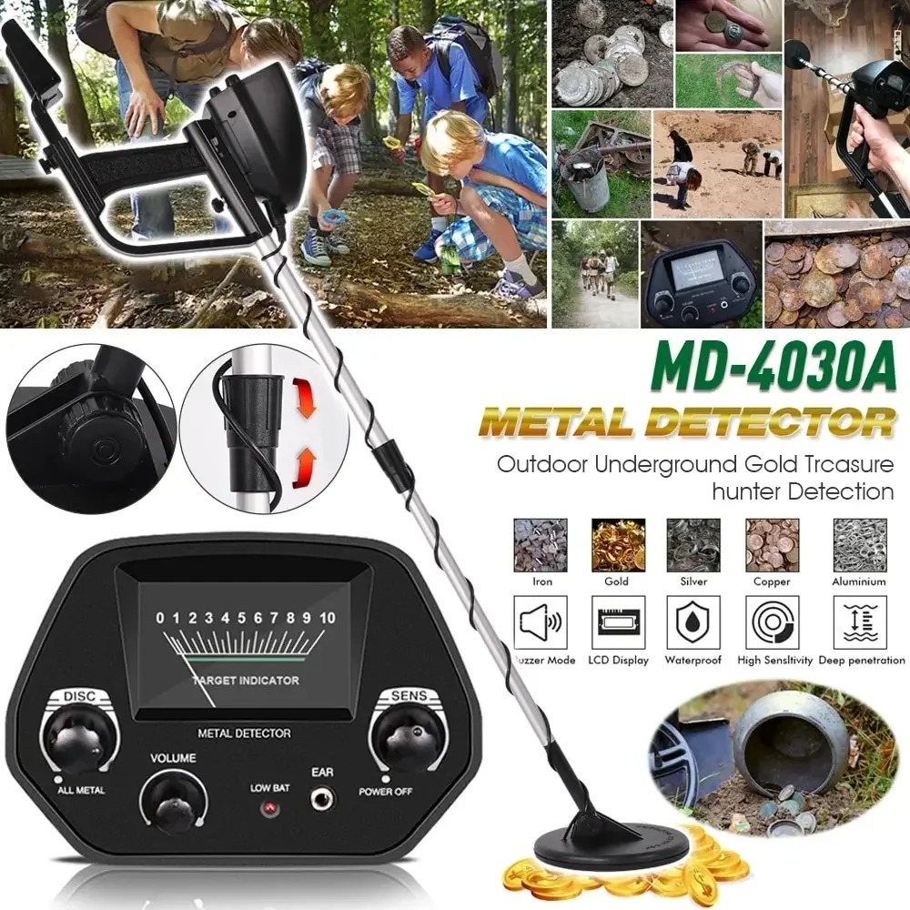 Tianxun Original MD-4030 Metal Detector Tahan Air Pendeteksi Logam Detektor Logam Pendeteksi Alat