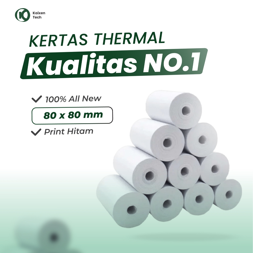 

Kertas Thermal Ukuran 80 x 80 Paper Roll