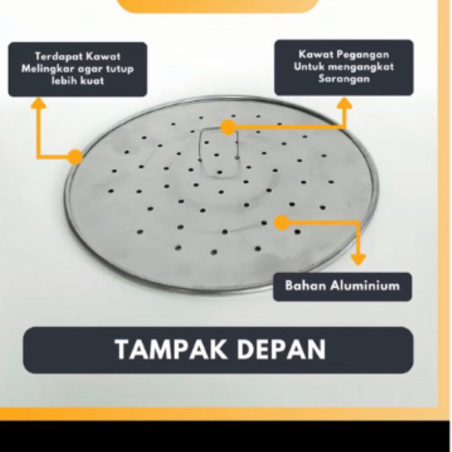 Sarangan Panci Dandang Jawa Maspion ukuran 16-33 Sarang Dandang