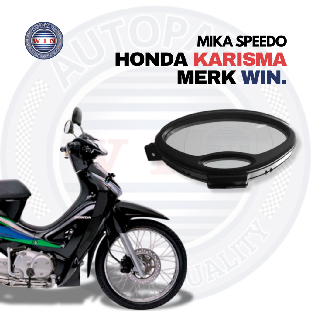 Mika Speedo Karisma || Kaca Mika Kilometer Speedometer Motor Honda Karisma Merk Win