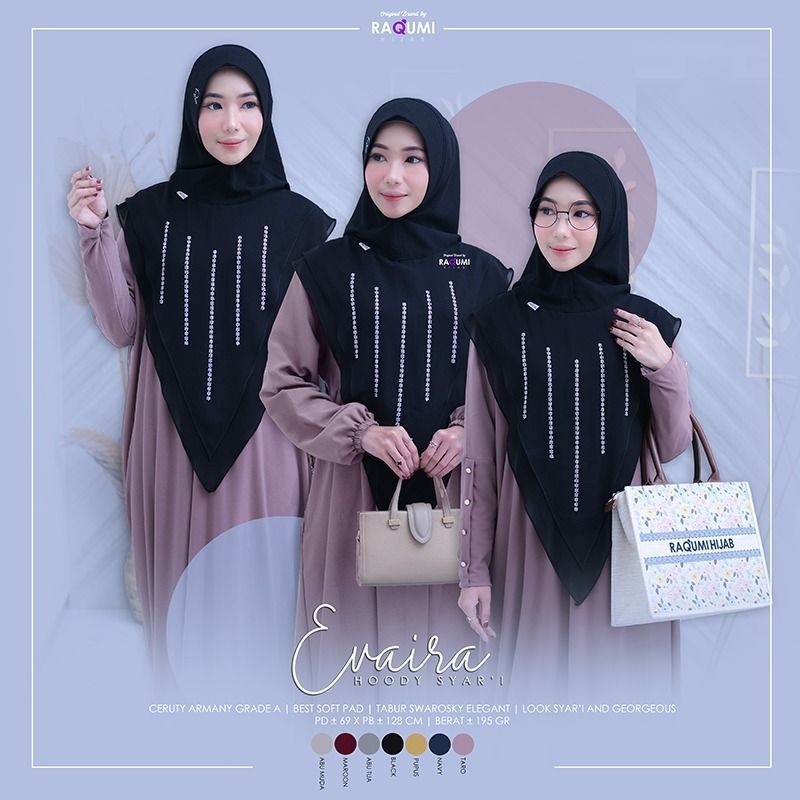 EVAIRA HOODY SYARI BY RAQUMI HIJAB