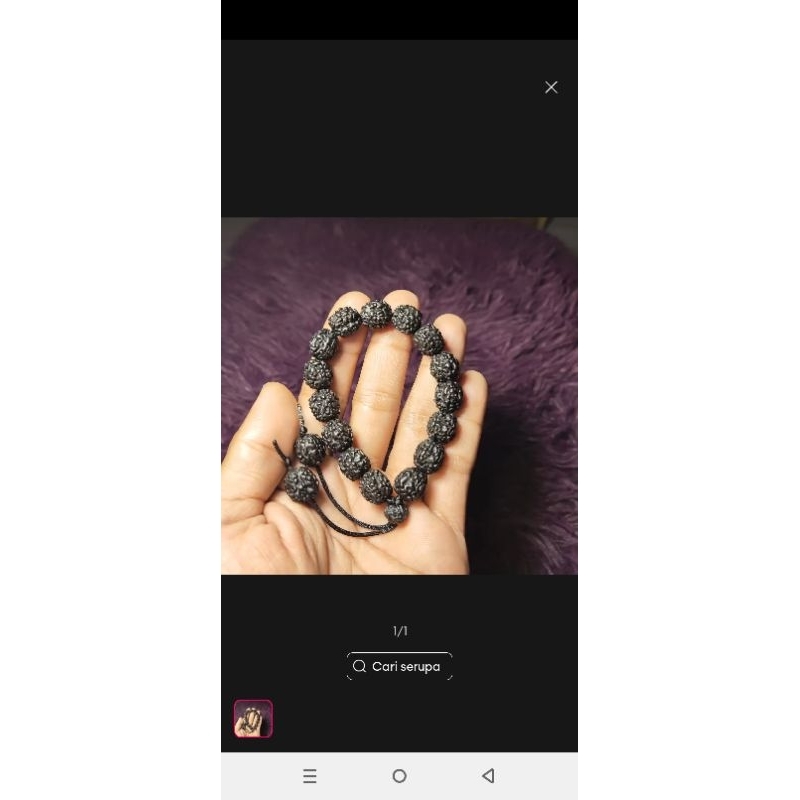gelang jenitri hitam rudaksa