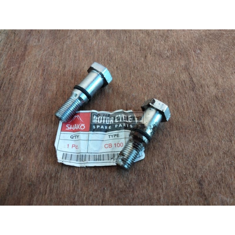 Baut baud segitiga as shock shockbreaker depan honda cb100 cb125 s90 s90z s110 benly non ori origina