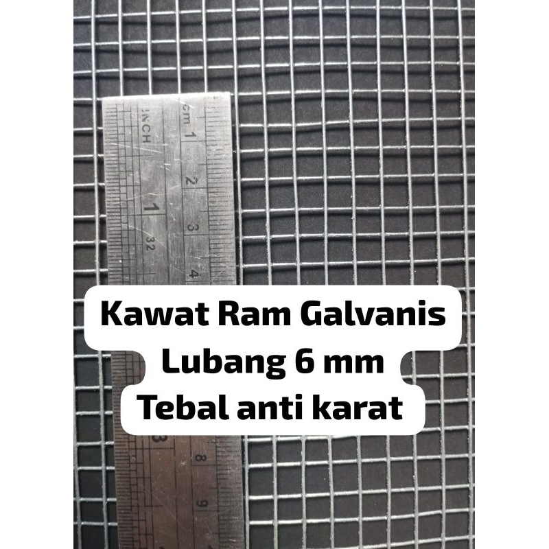 Kawat Ram Galvanis Lubang 6 mm Tebal Anti Karat