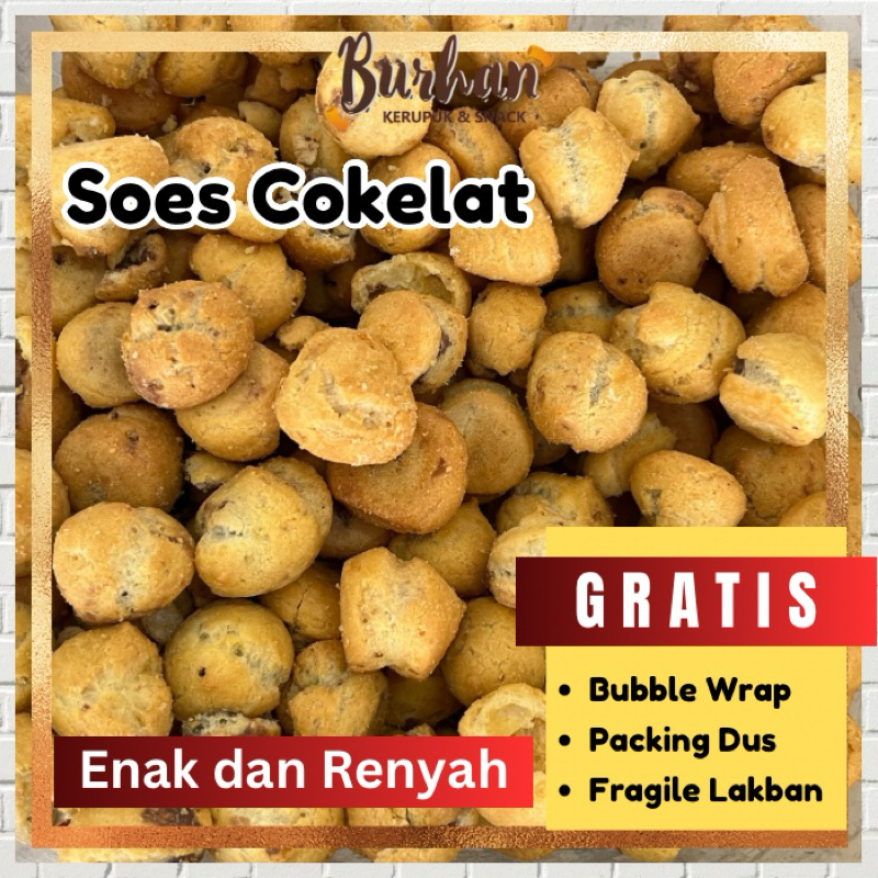 

Cemilan Soes Coklat 100gr | Burhan Snack Grosir Jember