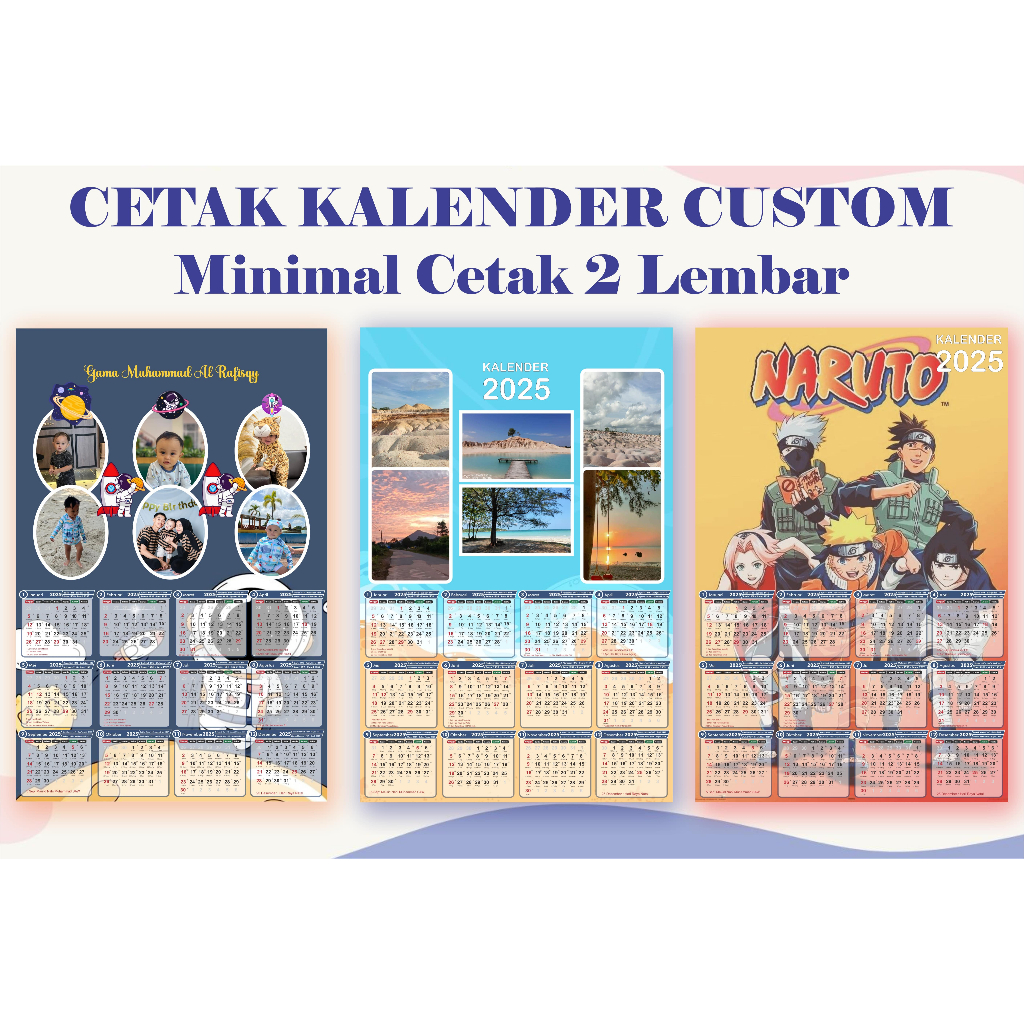 

CETAK KALENDER CUSTOM (MINIMAL CETAK 2 LEMBAR)