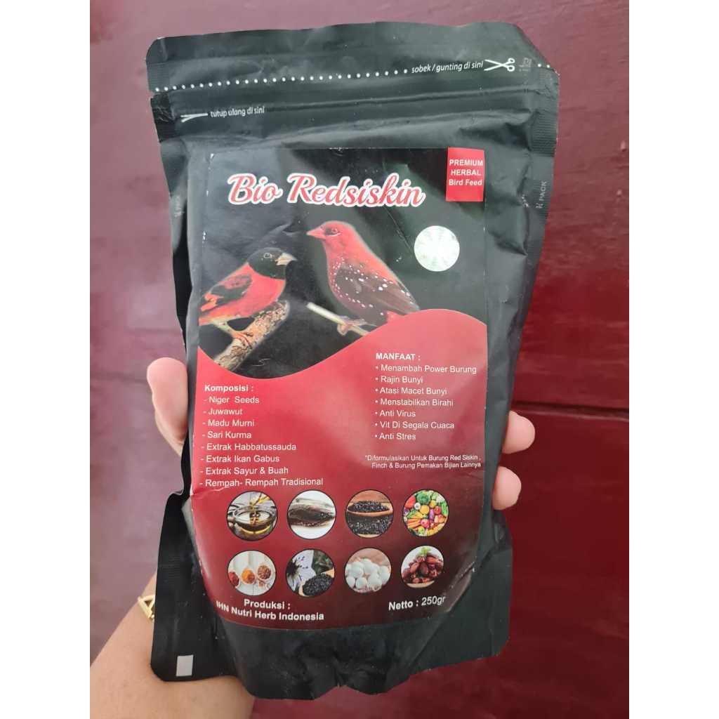 BIO REDSISKIN BY IHN HERBAL PAKAN REDSISKIN DENGAN HERBAL PAKAN UNTUK BURUNG REDSISKIN MEMBUAT REDSI