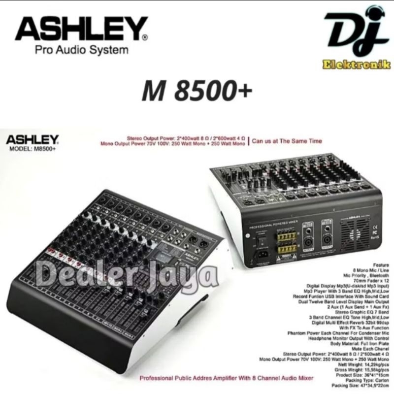 Power Mixer Ashley M8500 +