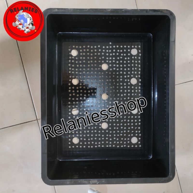 Silvisedut Trickle Filter Kolam Ikan Koi Trickle Box Filter Uk Medium-Hitam