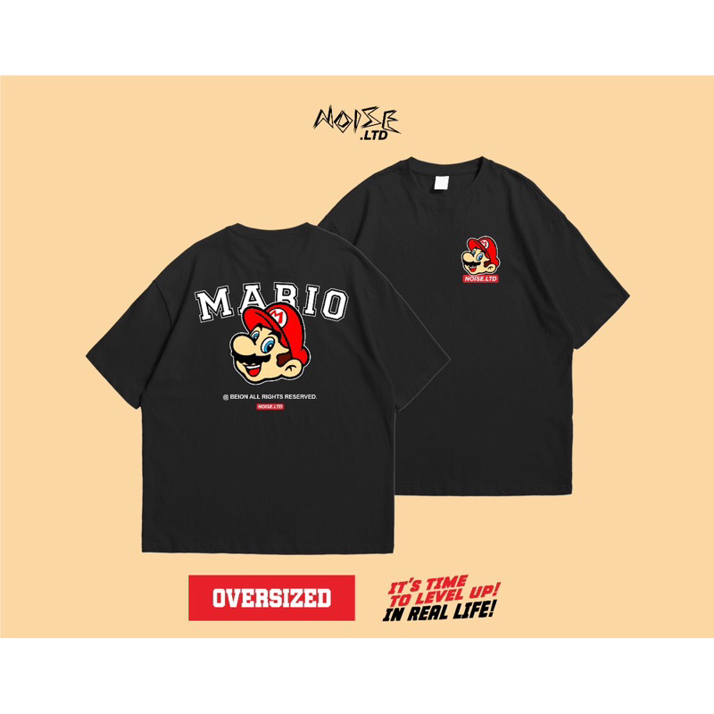KAOS OVERSIZE SUPERMARIO COTTON COMBED 20s PREMIUM