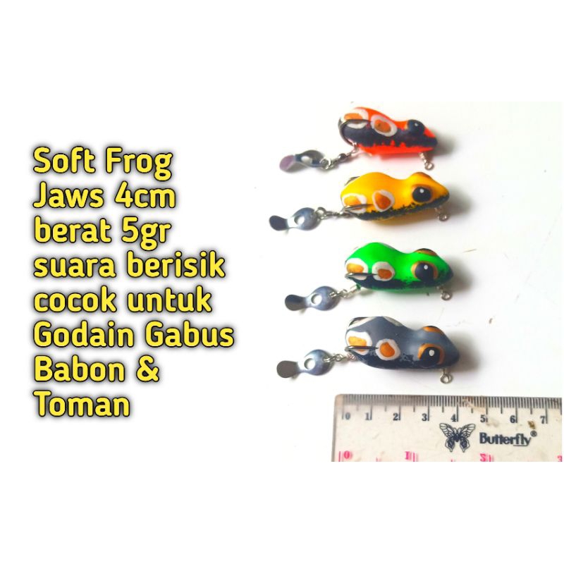 Soft Frog Jaws 4cm 5gr Suara berisik umpan pancing