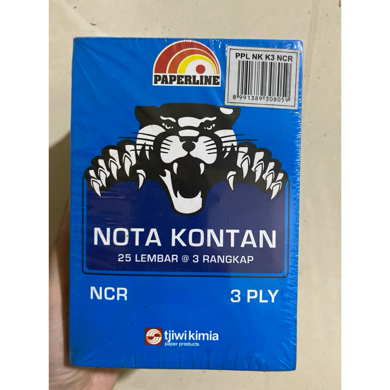 

1PACK (10 BUAH) Paperline Nota Kontan NCR 25 Lembar @ 3 Rangkap