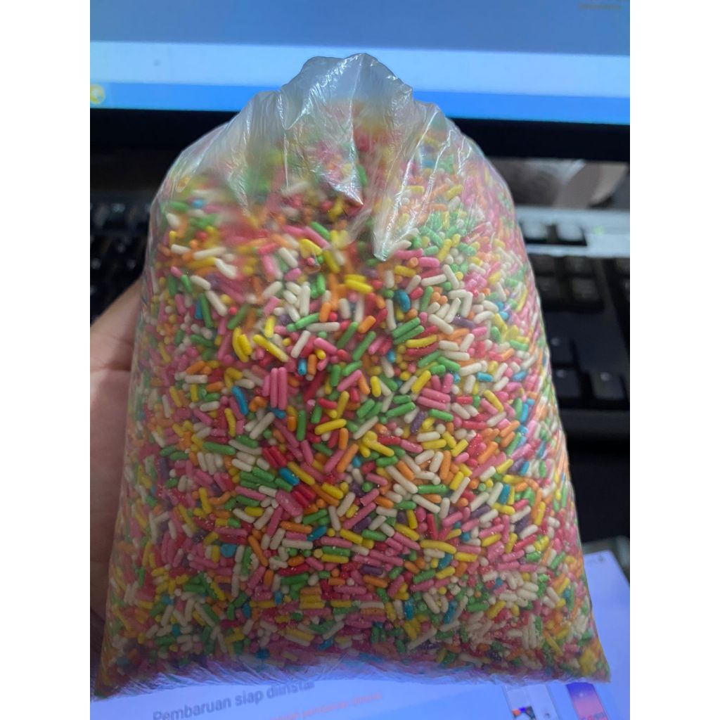 

Meises WARNA ZEBRA / Coklat Butir Warna / Meses Warna Warni 250GR/ 500gr / 1kg repack