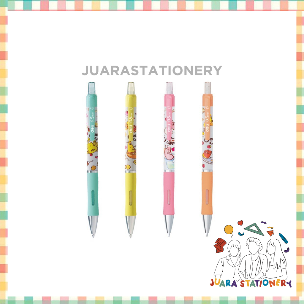 

936 - Pensil Mekanik Cetek Larva x Deli / Pensil Lucu Motif 0.5mm