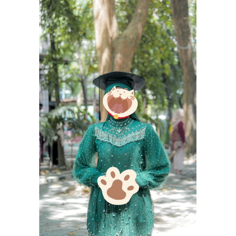 Preloved kebaya hijau emerald