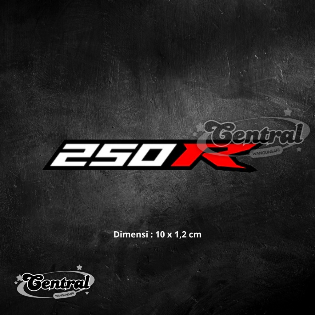 Sticker logo 250R cutting sticker CC MOTOR Sticker Cutting latar hitam