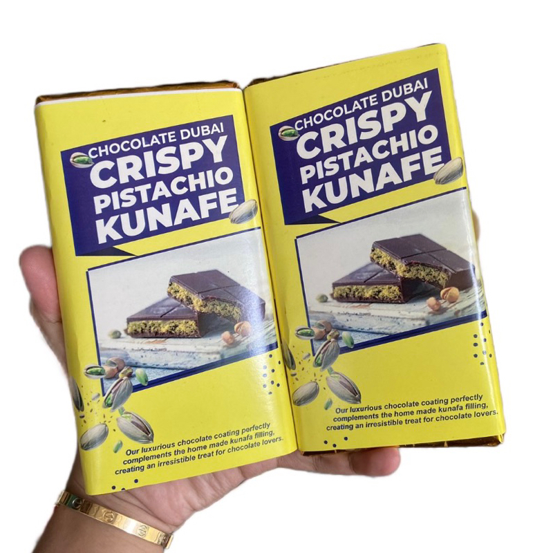 

CHOCOLATE DUBAI CRISPY PISTACHIO KUNAFE UKURAN BESAR