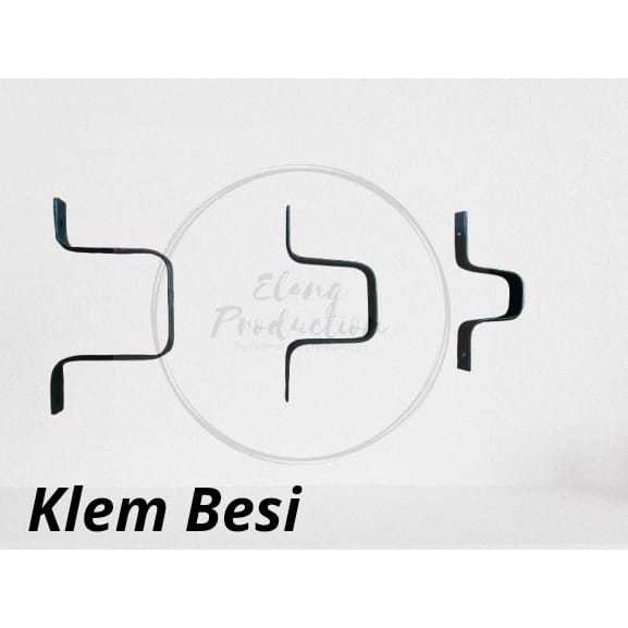KLEM ALAT PENJEPIT BESI U C KOTAK HOLLOW AKSESORIS KANOPI BRACKET TEBAL 3 MM