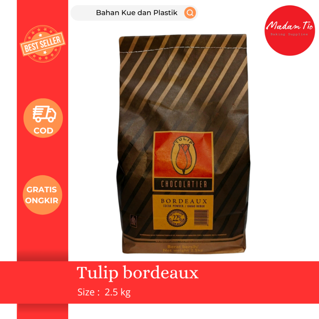 

Coklat Bubuk Tulip Borrdeaux 2.5kg 1bag