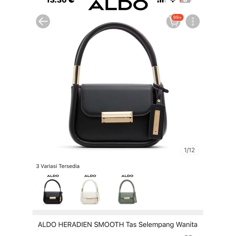 Tas Aldo Heradien Smooth Preloved Tas Selempang Wanita