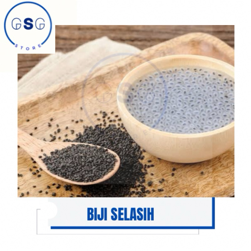 

Biji Selasih Repack 100gr / Selasih / Es Selasih