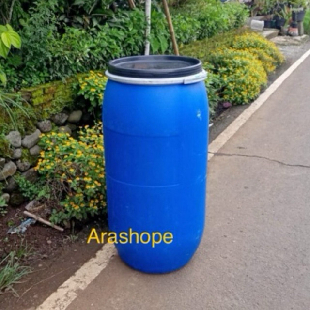 drum plastik 150 liter/tong/plentung/jerigen/tandon/kempu/ember besar/pail/bak air