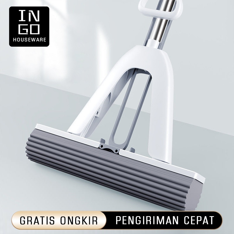 Pel Lantai Spons Lipat Otomatis Otomatis Pel Spons alat pel lantai praktis