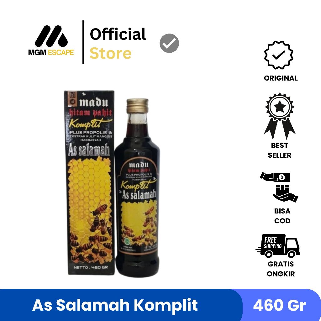 

Madu Hitam Pahit Komplit As Salamah | Assalamah Plus Propolisekstrak Kulit Manggis 460