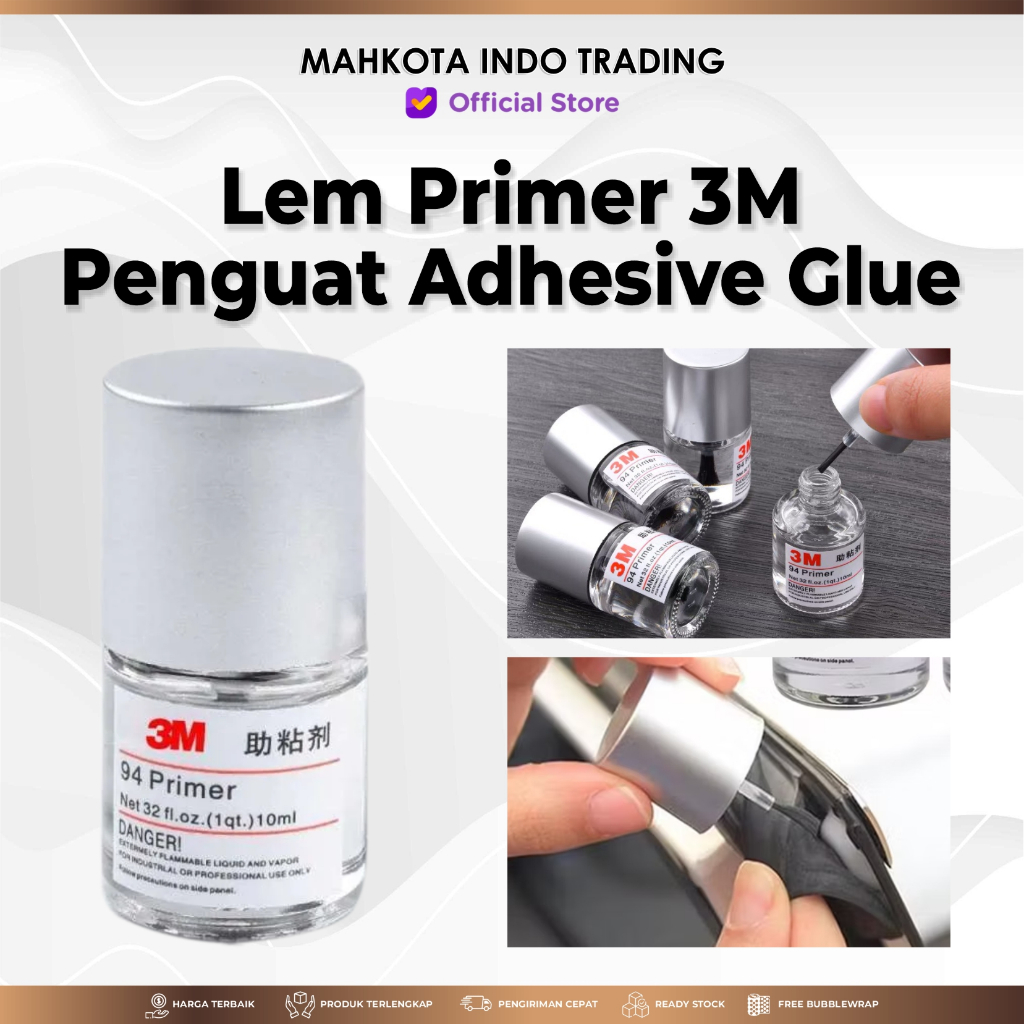 

Lem Primer Penguat Perekat Double Tape 10ml Perekat Dasar Akrilik Plastik VHB Foam Tape